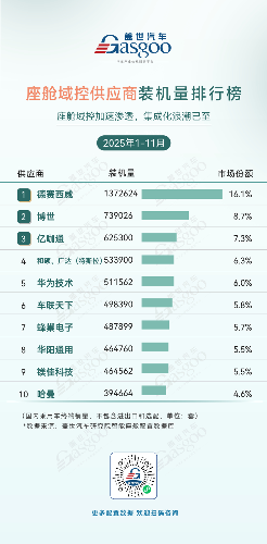 中国汽车智能部件国产化加速，市场竞争格局多元化