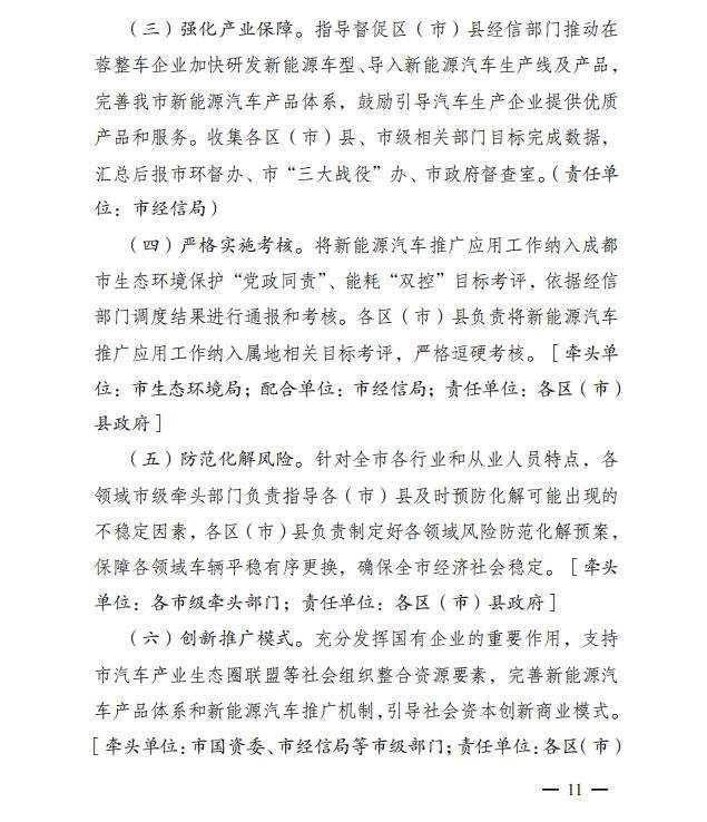 划设绿色货运示范区    成都发布新能源汽车推广方案
