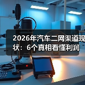 2026年汽车二网渠道现状：6个真相看懂利润、风险与新机会（图1）