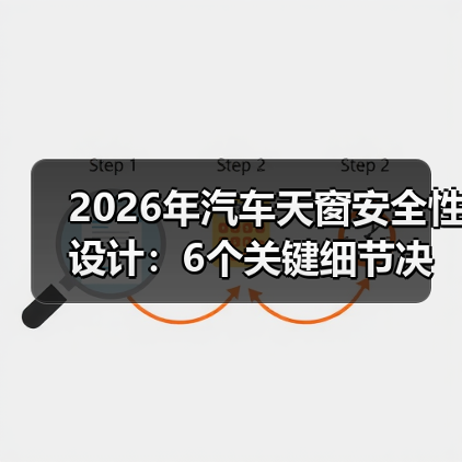 2026年汽车天窗安全性设计:6个关键细节决定你头顶那块玻璃靠不靠谱(图2) 2026年汽车天窗安全性设计:6个关键细节决定你头顶那块玻璃靠不靠谱(图2)