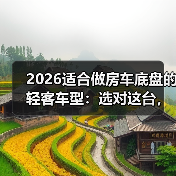2026适合做房车底盘的轻客车型:选对这台,改装少走3年弯路(图2) 2026适合做房车底盘的轻客车型:选对这台,改装少走3年弯路(图2)