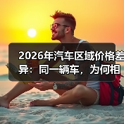 2026年汽车区域价格差异:同一辆车,为何相差3万?(图1) 2026年汽车区域价格差异:同一辆车,为何相差3万?(图1)