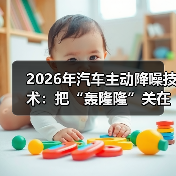 2026年汽车主动降噪技术:把“轰隆隆”关在车外的6个真相(图3) 2026年汽车主动降噪技术:把“轰隆隆”关在车外的6个真相(图3)