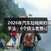2026年汽车短视频拍摄手法:6个镜头套路让试驾视频更像“真体验”(图3) 2026年汽车短视频拍摄手法:6个镜头套路让试驾视频更像“真体验”(图3)