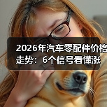 2026年汽车零配件价格走势：6个信号看懂涨跌与省钱窗口（图1）