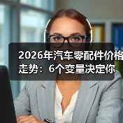 2026年汽车零配件价格走势:6个变量决定你是多花钱还是省一笔(图1) 2026年汽车零配件价格走势:6个变量决定你是多花钱还是省一笔(图1)