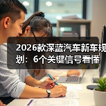 2026款深蓝汽车新车规划：6个关键信号看懂产品节奏与选车窗口（图3）