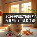 2026年汽车品牌联名合作案例:6个爆款逻辑与避坑清单(图4) 2026年汽车品牌联名合作案例:6个爆款逻辑与避坑清单(图4)