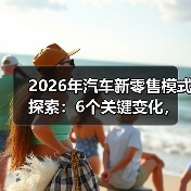 2026年汽车新零售模式探索：6个关键变化，谁能把车卖“顺”？（图2）