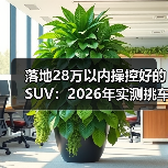 落地28万以内操控好的SUV:2026年实测挑车清单与避坑心法(图3) 落地28万以内操控好的SUV:2026年实测挑车清单与避坑心法(图3)