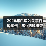 2026年汽车公关事件营销案例:5种把危机变成爆款的打法(图2) 2026年汽车公关事件营销案例:5种把危机变成爆款的打法(图2)