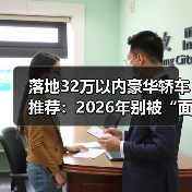 落地32万以内豪华轿车推荐：2026年别被“面子税”坑，这几台真香（图1）