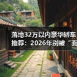 落地32万以内豪华轿车推荐：2026年别被“面子税”坑，这几台真香（图4）