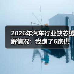 2026年汽车行业缺芯缓解情况：我跑了6家供应链后得出的真相（图3）