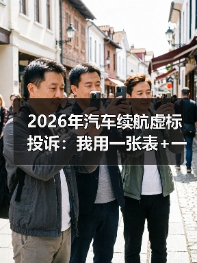 2026年汽车续航虚标投诉：我用一张表+一套实测法，帮你把“里程焦虑”变成证据（图3）