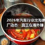 2026年汽车行业出海建厂动态:真正在海外赚钱的,不是“跑得快”而是“落得稳”(图3) 2026年汽车行业出海建厂动态:真正在海外赚钱的,不是“跑得快”而是“落得稳”(图3)