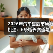2026年汽车售后市场新机遇:6条增长赛道与赚钱打法(图1) 2026年汽车售后市场新机遇:6条增长赛道与赚钱打法(图1)