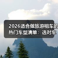 2026适合做旅游租车的热门车型清单:选对车,单日出租率可高出87%(图1) 2026适合做旅游租车的热门车型清单:选对车,单日出租率可高出87%(图1)