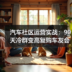 汽车社区运营实战:90天冷群变高复购车友会策略(图1) 汽车社区运营实战:90天冷群变高复购车友会策略(图1)
