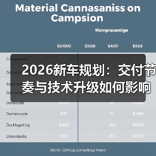 2026新车规划：交付节奏与技术升级如何影响购车决策（图1）