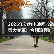 2026年动力电池回收政策大变革:合规流程谁都不能少?(图3) 2026年动力电池回收政策大变革:合规流程谁都不能少?(图3)