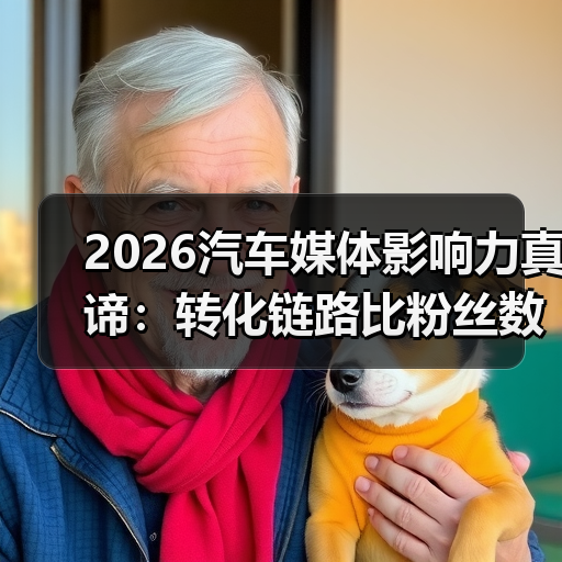 2026汽车媒体影响力真谛:转化链路比粉丝数更重要(图2) 2026汽车媒体影响力真谛:转化链路比粉丝数更重要(图2)