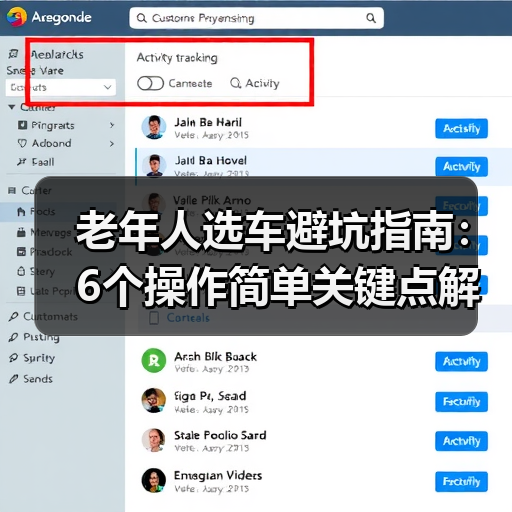 老年人选车避坑指南:6个操作简单关键点解析(图3) 老年人选车避坑指南:6个操作简单关键点解析(图3)