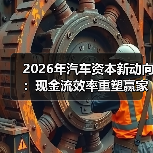 2026年汽车资本新动向：现金流效率重塑赢家榜单