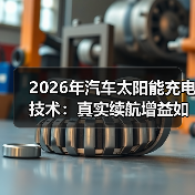 2026年汽车太阳能充电技术:真实续航增益如何实现?(图2) 2026年汽车太阳能充电技术:真实续航增益如何实现?(图2)
