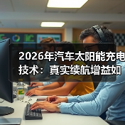 2026年汽车太阳能充电技术:真实续航增益如何实现?(图3) 2026年汽车太阳能充电技术:真实续航增益如何实现?(图3)