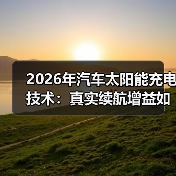 2026年汽车太阳能充电技术:真实续航增益如何实现?(图4) 2026年汽车太阳能充电技术:真实续航增益如何实现?(图4)