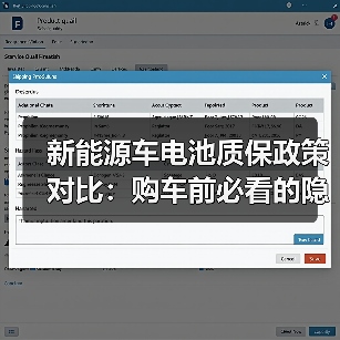 新能源车电池质保政策对比:购车前必看的隐藏陷阱(图3) 新能源车电池质保政策对比:购车前必看的隐藏陷阱(图3)