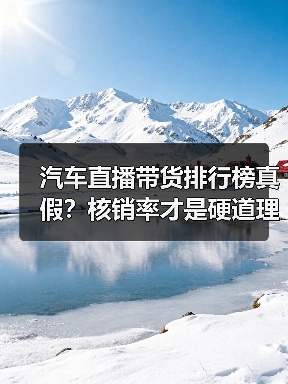 汽车直播带货排行榜真假?核销率才是硬道理(图4) 汽车直播带货排行榜真假?核销率才是硬道理(图4)