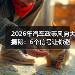 2026年汽车政策风向大揭秘:6个信号让你避开转型陷阱(图2) 2026年汽车政策风向大揭秘:6个信号让你避开转型陷阱(图2)