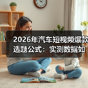 2026年汽车短视频爆款选题公式:实测数据如何让一条视频播放78.6万?(图3) 2026年汽车短视频爆款选题公式:实测数据如何让一条视频播放78.6万?(图3)