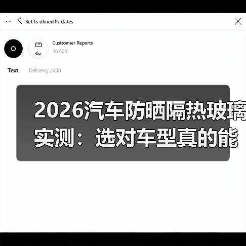 2026汽车防晒隔热玻璃实测:选对车型真的能少受一半罪?(图1) 2026汽车防晒隔热玻璃实测:选对车型真的能少受一半罪?(图1)