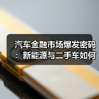 汽车金融市场爆发密码:新能源与二手车如何撬动2026增长?(图2) 汽车金融市场爆发密码:新能源与二手车如何撬动2026增长?(图2)
