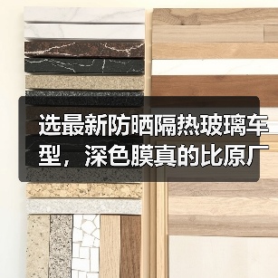 选最新防晒隔热玻璃车型,深色膜真的比原厂管用?(图2) 选最新防晒隔热玻璃车型,深色膜真的比原厂管用?(图2)