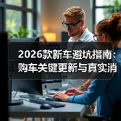 2026款新车避坑指南:购车关键更新与真实消息解析(图2) 2026款新车避坑指南:购车关键更新与真实消息解析(图2)