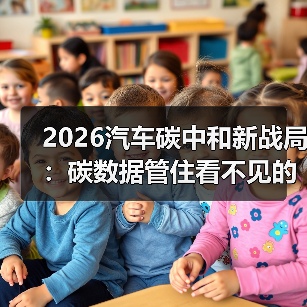 2026汽车碳中和新战局：碳数据管住看不见的碳