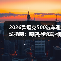 2026款坦克500选车避坑指南:蹲店揭秘真·细节(图3) 2026款坦克500选车避坑指南:蹲店揭秘真·细节(图3)