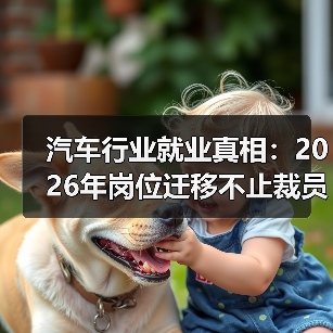 汽车行业就业真相:2026年岗位迁移不止裁员,这些方向更值钱(图4) 汽车行业就业真相:2026年岗位迁移不止裁员,这些方向更值钱(图4)