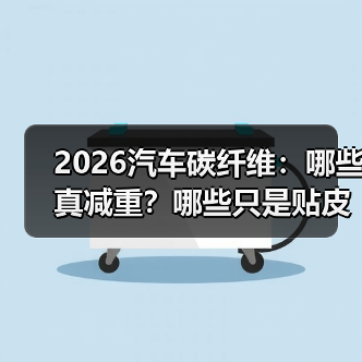 2026汽车碳纤维:哪些真减重?哪些只是贴皮?(图2) 2026汽车碳纤维:哪些真减重?哪些只是贴皮?(图2)