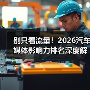 别只看流量!2026汽车媒体影响力排名深度解析(图3) 别只看流量!2026汽车媒体影响力排名深度解析(图3)