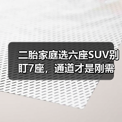 二胎家庭选六座SUV别盯7座,通道才是刚需(图4) 二胎家庭选六座SUV别盯7座,通道才是刚需(图4)