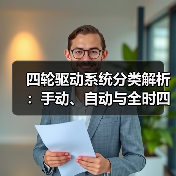四轮驱动系统分类解析：手动、自动与全时四驱怎么选？（图3）